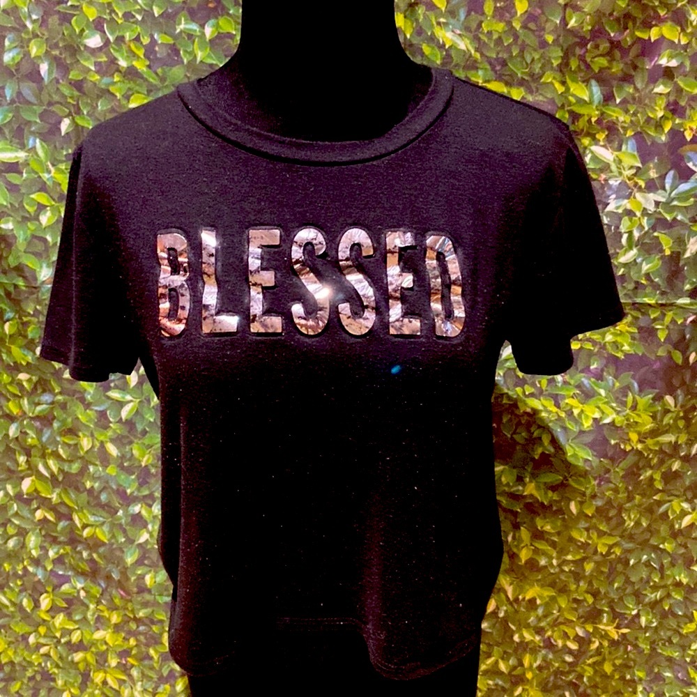 #Blessed shirt in Black